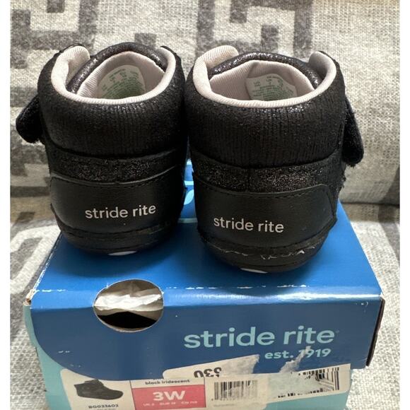 Stride Rite SM Martin (Infant/Toddler) Black Iridescent Size 3 - Picture 4 of 6